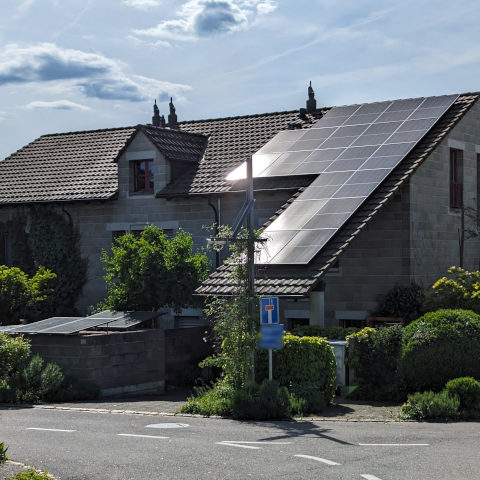 Fertige Solaranlage