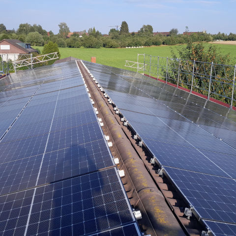 Solaranlage mit Aussicht