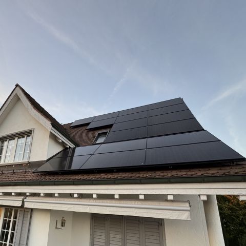 Solardach Arbeiten