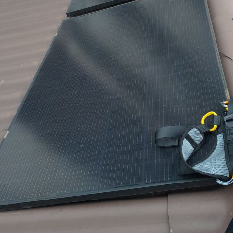 Solardach Arbeiten
