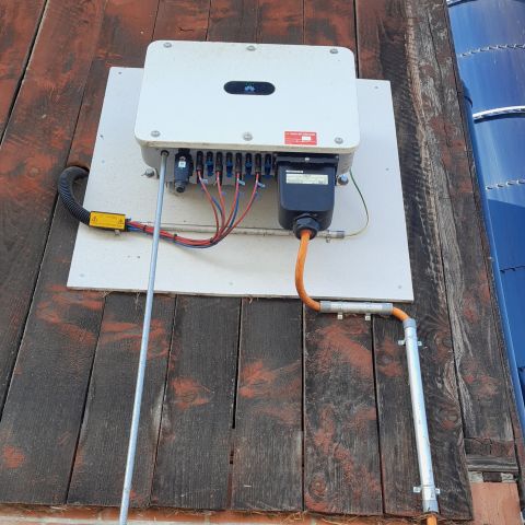 Solardach Arbeiten