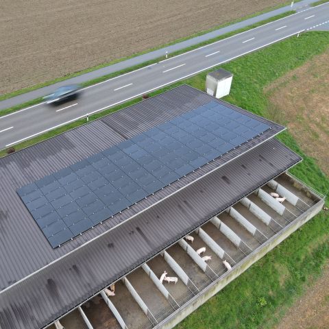 Solardach Arbeiten