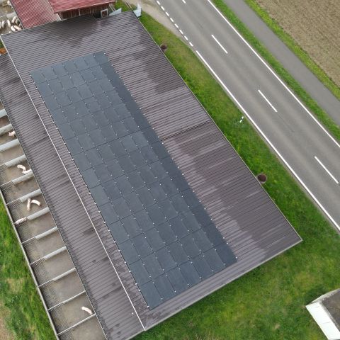 Solardach Arbeiten