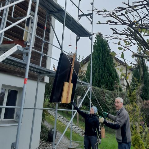 Solardach Arbeiten