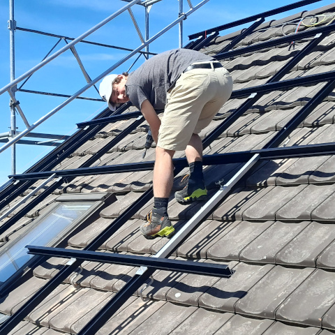 Kreuzverbund Einlegesystem für die Solaranalge