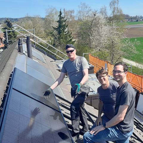 Solar Experten an der Arbeit